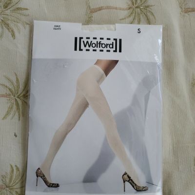 WOLFORD EMILE ECRUE TIGHTS SZ SMALL  1051